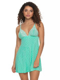 Demure Crossdye Chemise - Bermuda Dot -