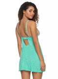 Demure Crossdye Chemise - Bermuda Dot -