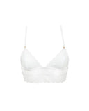 Tori Soft Bralette - White -