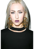 Pentagram Earrings 14k Gold