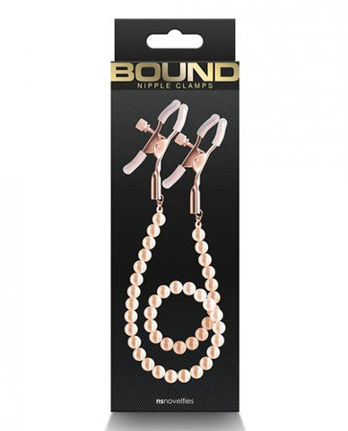 Bound DC1 Nipple Clamps - Rose Gold