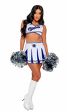 3 Piece Playboy Cheer Squad - White/Blue -