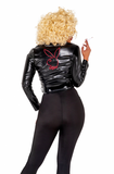 Playboy Fabulous 50's Greaser Jacket with Belt & Leggings - Black -