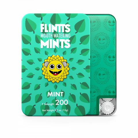 Flintts Mouth Watering Mints - Mint - Strength 200