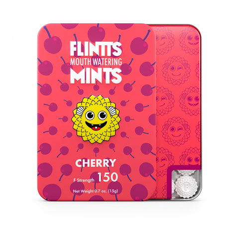 Flintts Mouth Watering Mints - Cherry - Strength 150