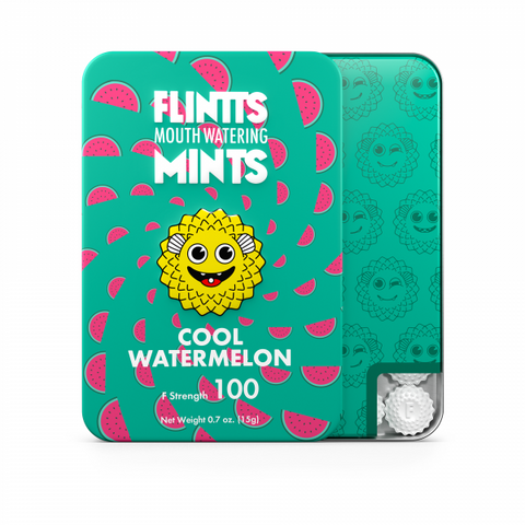 Flintts Mouth Watering Mints - Watermelon - Strength 100