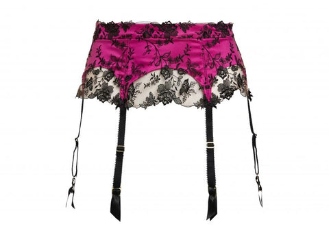 Victresse Suspender - Black/Fuchsia -
