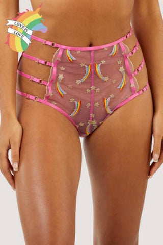 Coccinelle Rainbow Shooting Star Pride HW Brief - Pink -