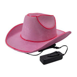 LED Cowboy Hat - Light Pink