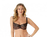 VIP Devotion Uplifting Balconette Bra - Black -
