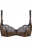 VIP Devotion Uplifting Balconette Bra - Black -