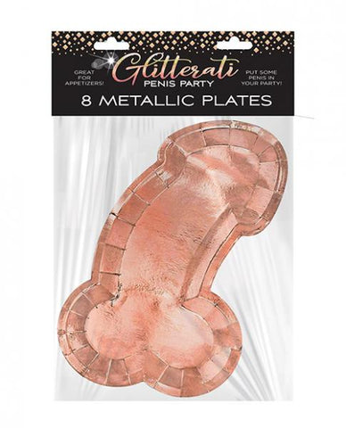 Glitterati Penis Plates - Rose Gold