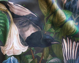 The Satin Sleepshirt - Iris & Swallows -