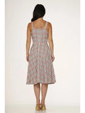Plaid Dress with Pockets - Pink -
