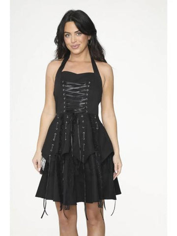 Pirate Mini Dress - Black -