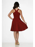 Occasion Swing Dress - Burgundy -