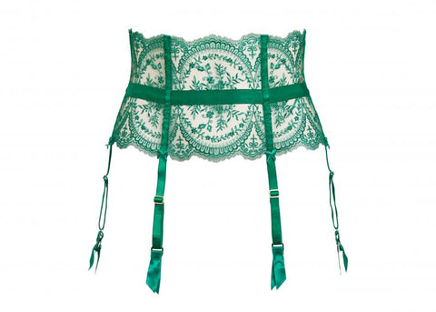Severine Suspender - Emerald -
