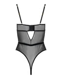 Embroidery Underwire Bodysuit - Mesh Jewel/Velvet -