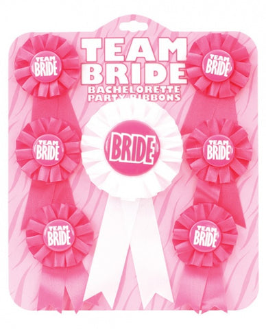 Team Bride Ribbons - Pack of 7
