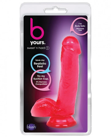 Blush B Yours Sweet n Hard 1 w/ Suction Cup - Pink