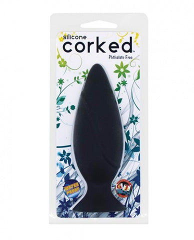 Corked Butt Plug  Small - Charcoal