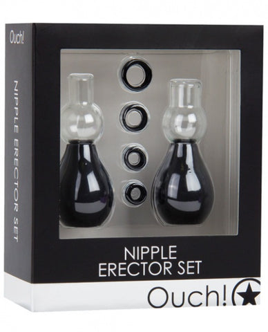 Shots Ouch Nipple Erector Set - Black