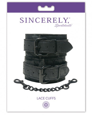 Sincerely Lace Cuffs - Black