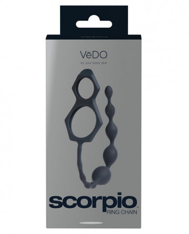 VeDO Scorpio C Ring & Anal Chain - Just Black