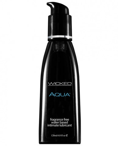Wicked Sensual Care Aqua Waterbased Lubricant - 4 oz Fragrance Free