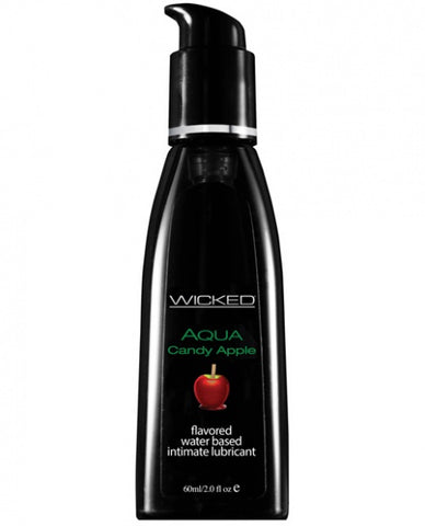 Wicked Sensual Care Aqua Waterbased Lubricant - 2 oz Candy Apple